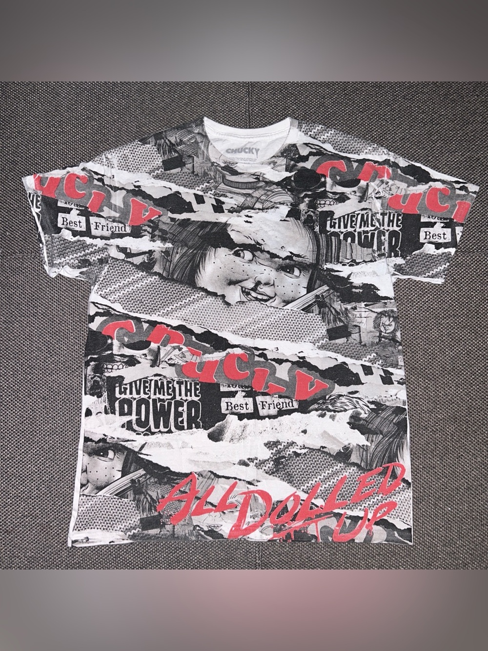Rare Chucky Horror Movie All Over Print T Shirt AOP